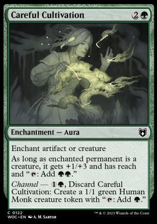 (122) Magic The Gathering Commander: Wilds of Eldraine Single: Careful Cultivation  Common