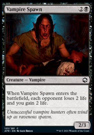 (123) Magic The Gathering Adventures in the Forgotten Realms Single: Vampire Spawn Holo Common