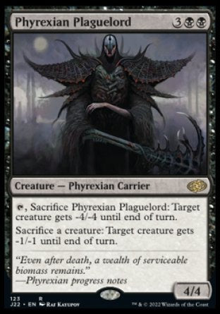 (123) Magic The Gathering Jumpstart 2022 Single: Phyrexian Plaguelord  Rare