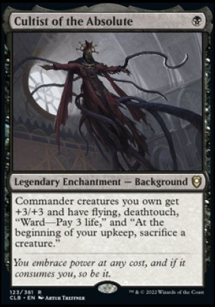 (123) Magic The Gathering Commander Legends: Battle for Baldur's Gate Single: Cultist of the Absolute  Rare