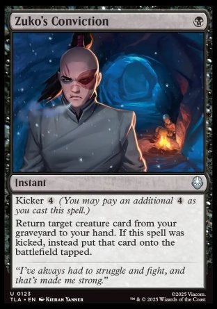 (123) Magic The Gathering Magic: The Gathering | Avatar: The Last Airbender Single: Zuko's Conviction Holo Uncommon