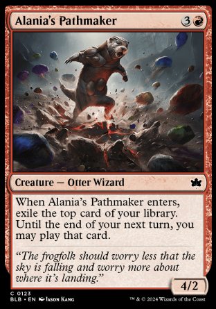 (123) Magic The Gathering Bloomburrow Single: Alania's Pathmaker  Common