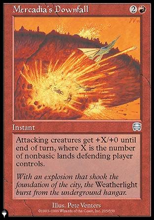 (205) Magic The Gathering The List Single: Mercadia's Downfall  Uncommon