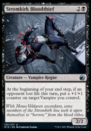 (123) Magic The Gathering Innistrad: Midnight Hunt Single: Stromkirk Bloodthief  Uncommon
