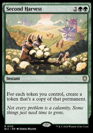 (123) Magic The Gathering Commander: Bloomburrow Single: Second Harvest  Rare