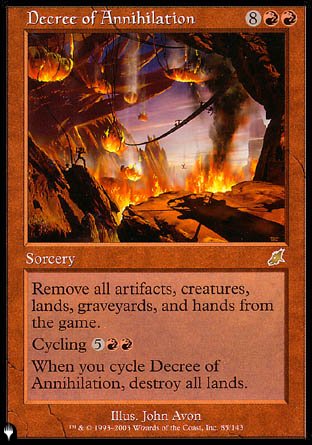(085) Magic The Gathering The List Single: Decree of Annihilation  Rare