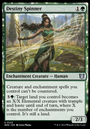 (123) Magic The Gathering Commander: Wilds of Eldraine Single: Destiny Spinner  Uncommon