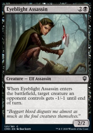 (123/361) Magic The Gathering Commander Legends Single: Eyeblight Assassin Holo Common