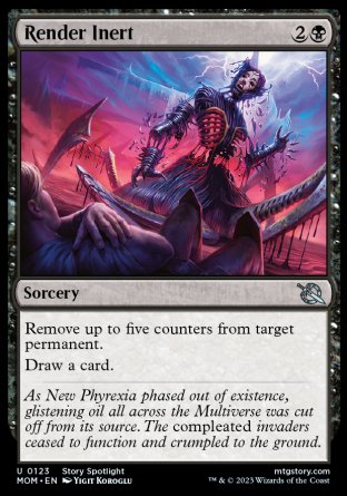 (123) Magic The Gathering March of the Machine Single: Render Inert Holo Uncommon