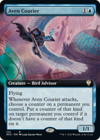 (123) Magic The Gathering Commander: Streets of New Capenna: Extras Single: Aven Courier  Rare