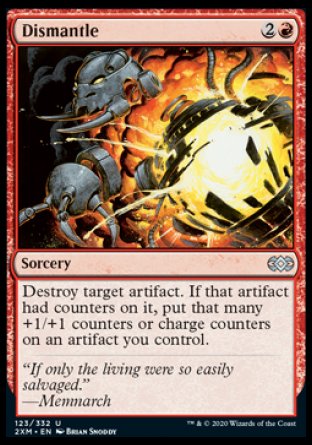 (123/332) Magic The Gathering Double Masters Single: Dismantle Holo Uncommon