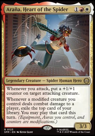 (123) Magic The Gathering Magic: The Gathering | Marvel's Spider-Man Single: Araña, Heart of the Spider  Rare