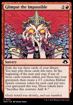 (124) Magic The Gathering Modern Horizons 3 Single: Glimpse the Impossible  Common