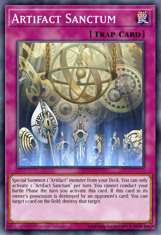 (217) YuGiOh TCG RA04: Quarter Century Stampede Single: Artifact Sanctum (V.2 - Quarter Century Secret Rare)  Quarter Century Secret Rare