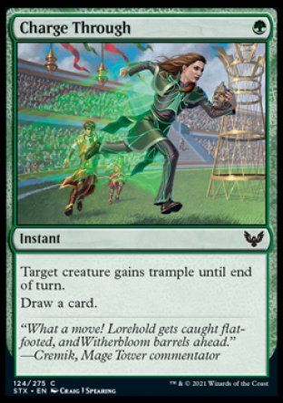 (124) Magic The Gathering Strixhaven: School of Mages Single: Charge Through  Common
