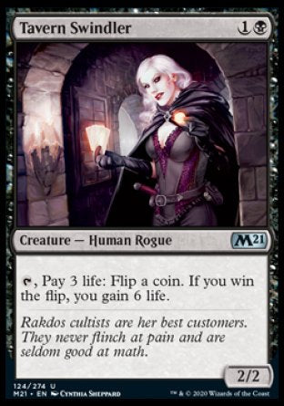 (124) Magic The Gathering Core 2021 Single: Tavern Swindler Holo Uncommon