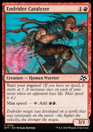 (124) Magic The Gathering Aetherdrift Single: Endrider Catalyzer Holo Common