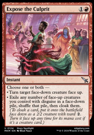 (124) Magic The Gathering Murders at Karlov Manor Single: Expose the Culprit Holo Uncommon