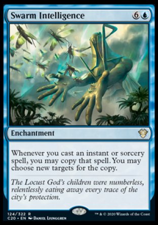 (124/322) Magic The Gathering Commander: Ikoria Single: Swarm Intelligence  Rare