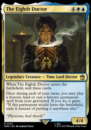 (124) Magic The Gathering Universes Beyond: Doctor Who Single: The Eighth Doctor Holo Rare