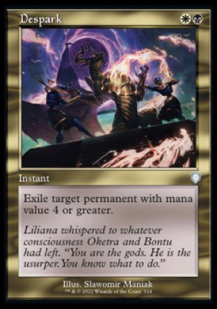 (124) Magic The Gathering Commander: The Brothers' War Single: Despark  Uncommon
