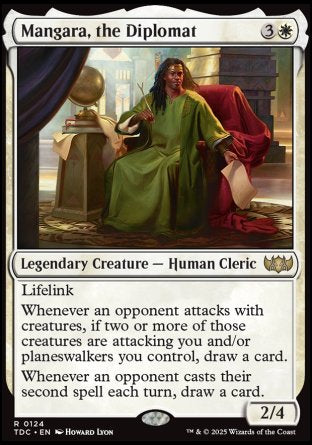 (124) Magic The Gathering Commander: Tarkir: Dragonstorm Single: Mangara, the Diplomat  Rare