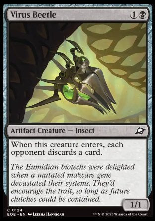 (124) Magic The Gathering Edge of Eternities Single: Virus Beetle  Common