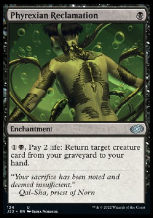 (124) Magic The Gathering Jumpstart 2022 Single: Phyrexian Reclamation  Uncommon