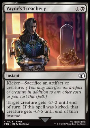 (124) Magic The Gathering Magic: The Gathering - FINAL FANTASY Single: Vayne's Treachery  Common