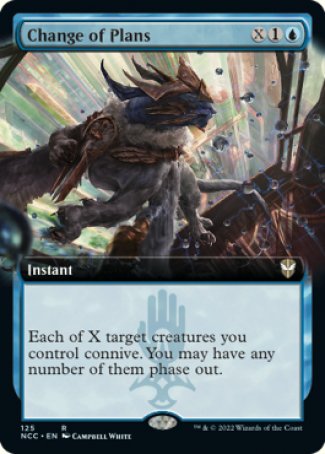 (125) Magic The Gathering Commander: Streets of New Capenna: Extras Single: Change of Plans  Rare
