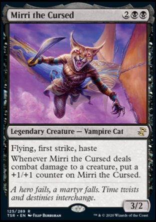 (125/289) Magic The Gathering Time Spiral Remastered Single: Mirri the Cursed  Rare