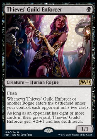 (125) Magic The Gathering Core 2021: Promos Single: Thieves' Guild Enforcer (V.2) Holo Rare