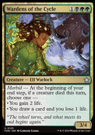 (125) Magic The Gathering Magic: The Gathering Foundations Single: Wardens of the Cycle Holo Uncommon