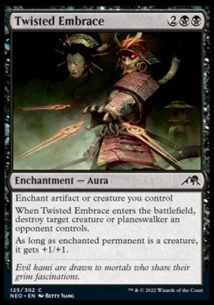 (125) Magic The Gathering Kamigawa: Neon Dynasty Single: Twisted Embrace Holo Common