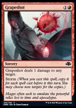 (125) Magic The Gathering Dominaria Remastered Single: Grapeshot  Common