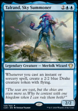 (125/322) Magic The Gathering Commander: Ikoria Single: Talrand, Sky Summoner  Rare