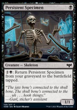 (125) Magic The Gathering Innistrad: Crimson Vow Single: Persistent Specimen  Common