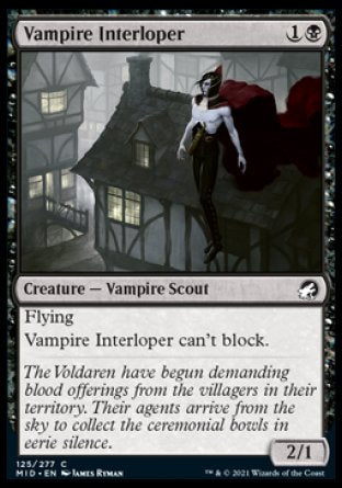 (125) Magic The Gathering Innistrad: Midnight Hunt Single: Vampire Interloper  Common