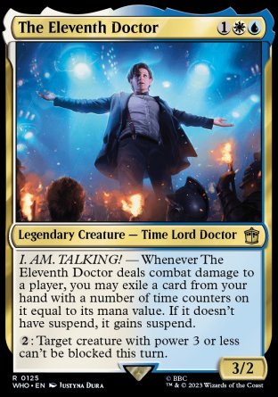 (125) Magic The Gathering Universes Beyond: Doctor Who Single: The Eleventh Doctor Holo Rare
