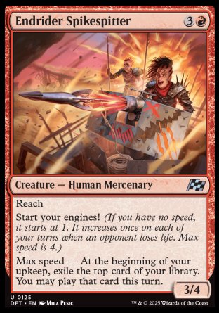 (125) Magic The Gathering Aetherdrift Single: Endrider Spikespitter  Uncommon