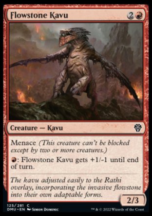 (125) Magic The Gathering Dominaria United Single: Flowstone Kavu  Common