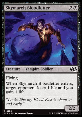 (125) Magic The Gathering Foundations Jumpstart Single: Skymarch Bloodletter  Common