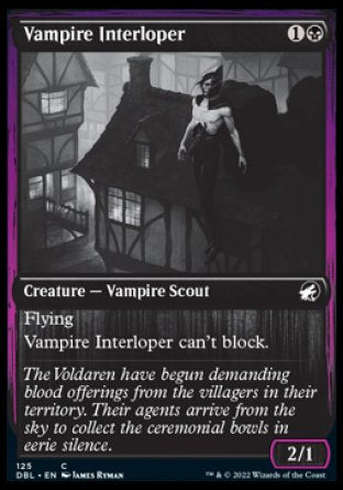 (125) Magic The Gathering Innistrad: Double Feature Single: Vampire Interloper Holo Common