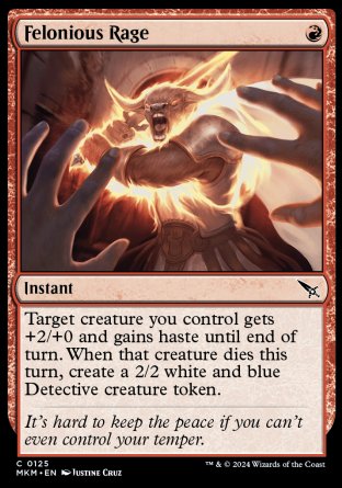 (125) Magic The Gathering Murders at Karlov Manor Single: Felonious Rage  Common