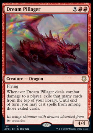 (125) Magic The Gathering Commander: Adventures in the Forgotten Realms Single: Dream Pillager  Rare