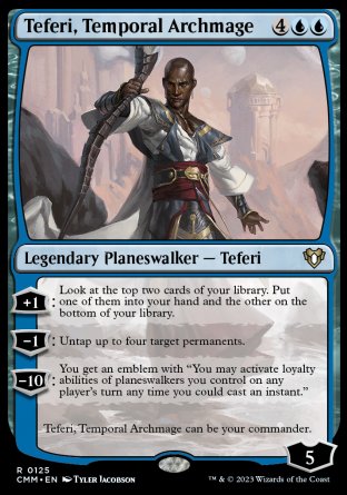 (125) Magic The Gathering Commander Masters Single: Teferi, Temporal Archmage Holo Rare