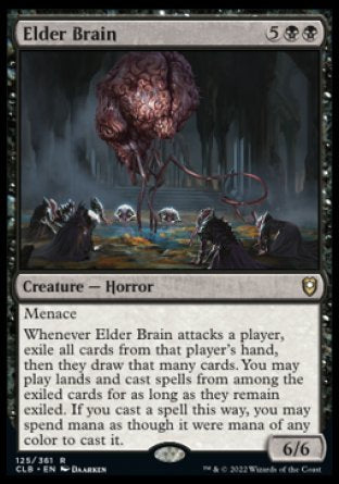 (125) Magic The Gathering Commander Legends: Battle for Baldur's Gate Single: Elder Brain Holo Rare