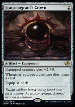 (125) Magic The Gathering The Brothers' War Single: Transmogrant's Crown  Rare