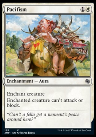 (125) Magic The Gathering Jumpstart Single: Pacifism  Common
