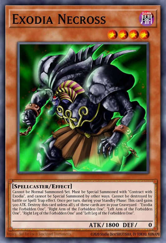 (EN020) YuGiOh TCG DCR: Dark Crisis Single: Exodia Necross (V.2 - Ultra Rare)  Ultra Rare